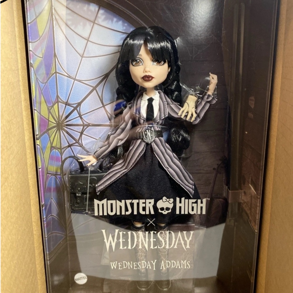 Monster High Wednesday Addams Doll - Black and White